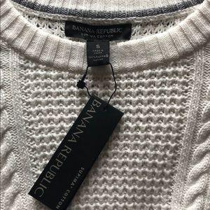 Banana Republic White Sweater